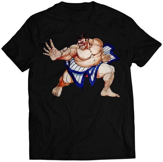 E Honda Rare Original SFII World Warrior Premium Unisex T-shirt (Vectorized Design)