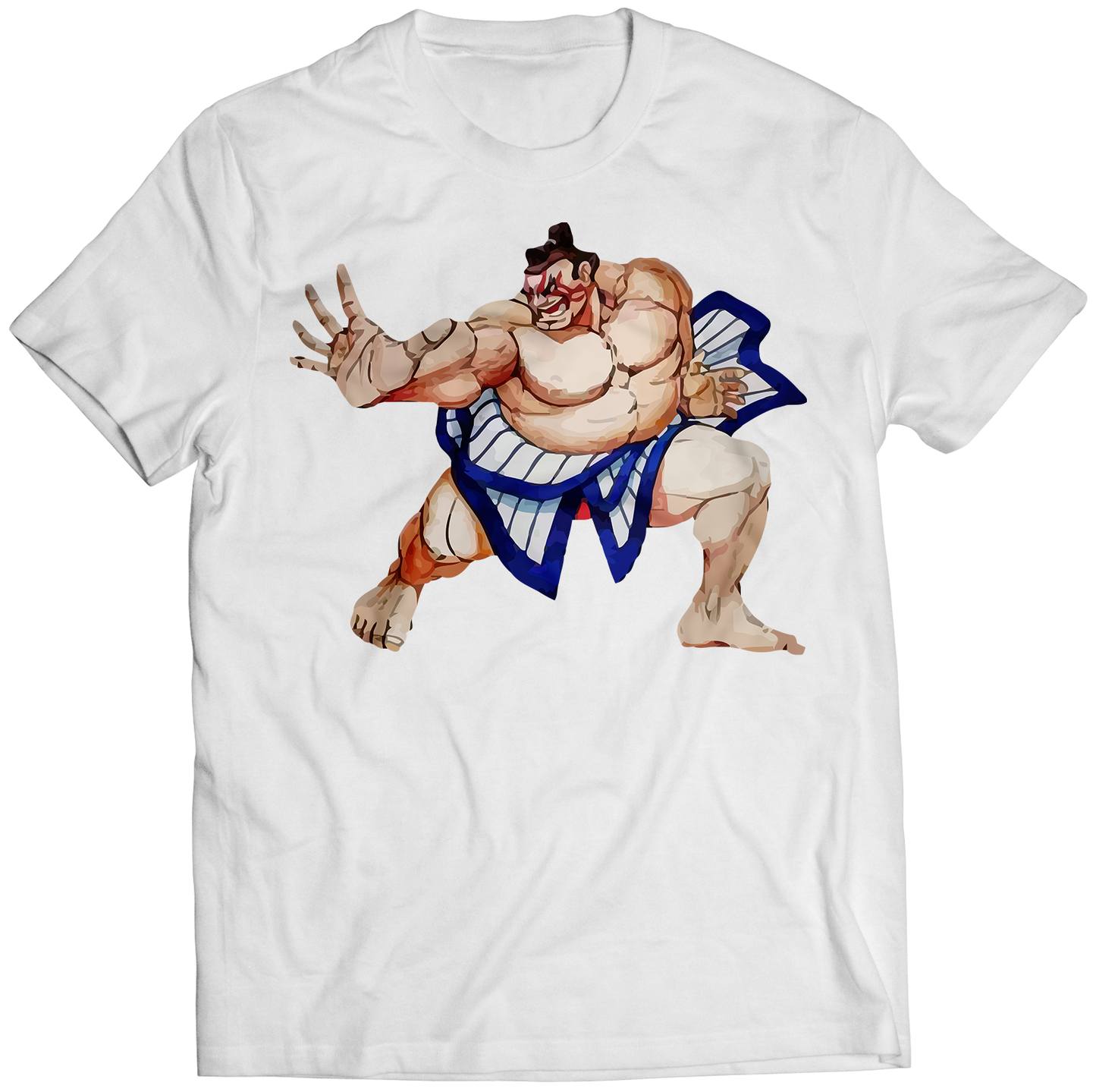 E Honda Rare Original SFII World Warrior Premium Unisex T-shirt (Vectorized Design)