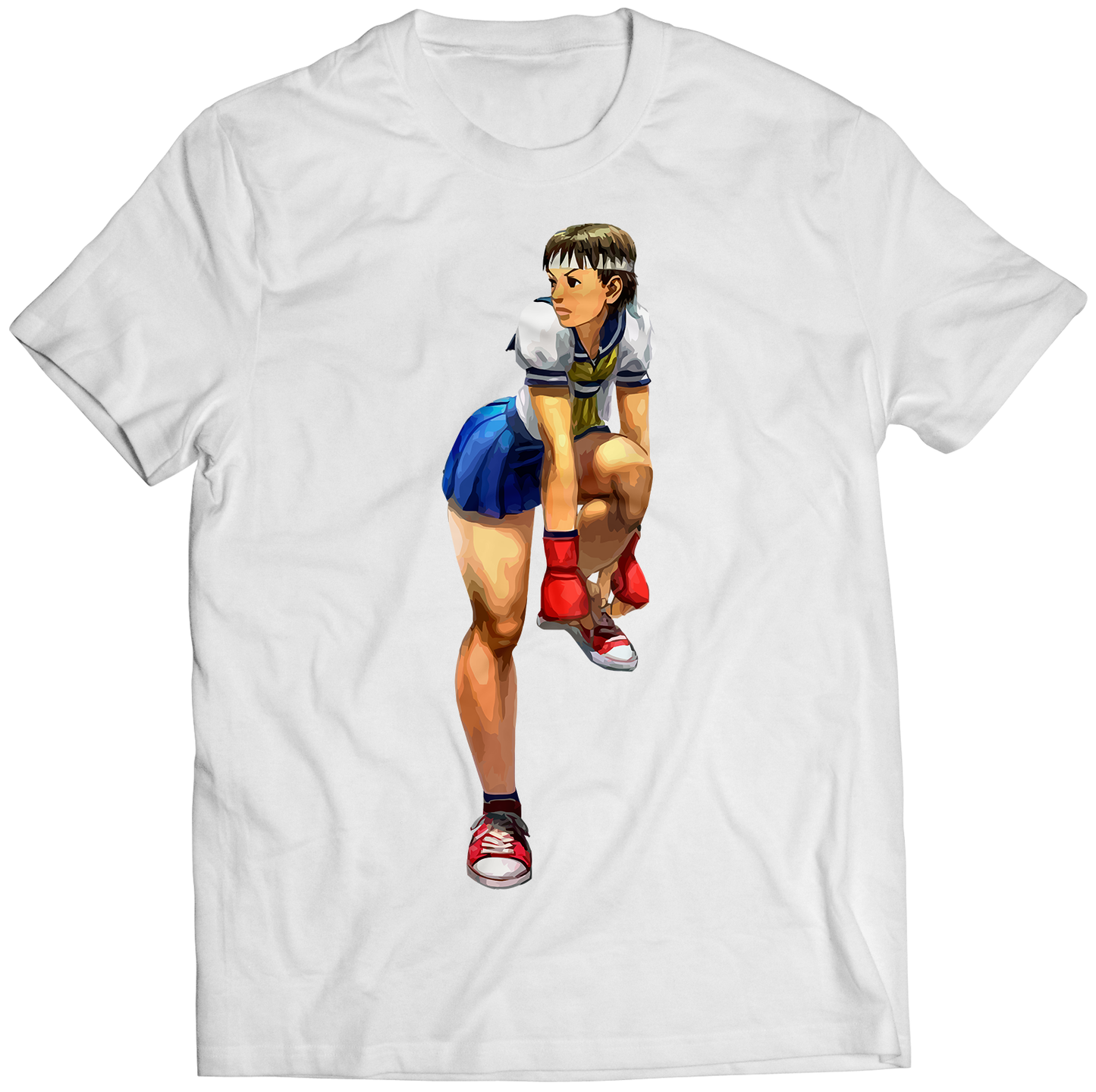Sakura Tying Shoe Rare SF4 Concept Premium Unisex T-shirt (Vectorized Design)