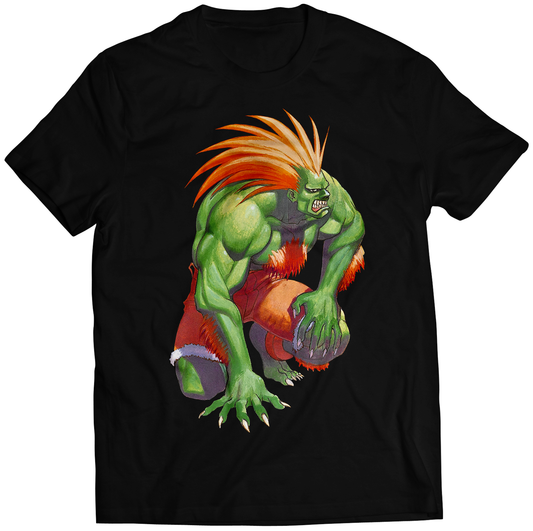 Blanka Chillin SFII SF2 Premium Unisex T-shirt (Vectorized Design)