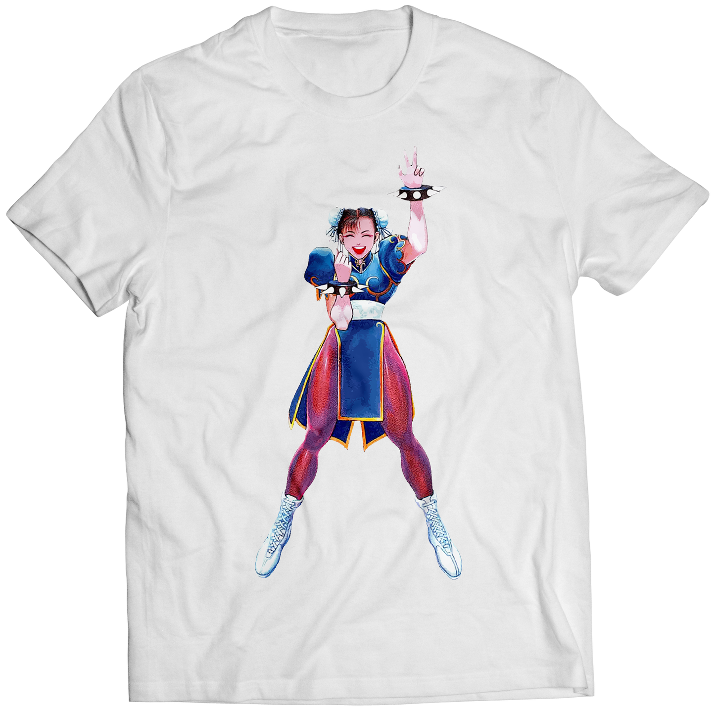 Chun Wins SFII SF2 Premium Unisex T-shirt (Vectorized Design)