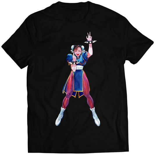 Chun Wins SFII SF2 Premium Unisex T-shirt (Vectorized Design)