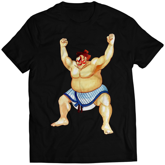 Honda Wins SFII SF2 Premium Unisex T-shirt (Vectorized Design)