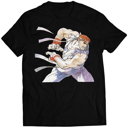 Ryu Shinku Hadoken SFA Premium Unisex T-shirt (Vectorized Design)