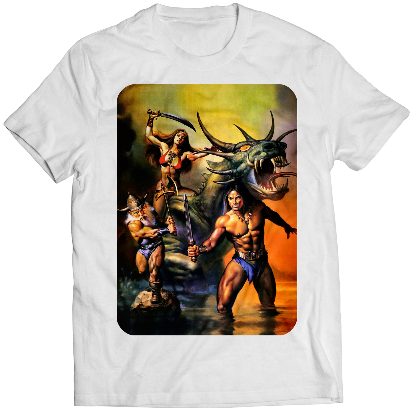 Shining Axe Premium Unisex T-shirt (Vectorized Design)