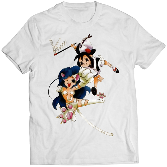 Chibi Felicia Kick Darkstalkers Premium Unisex T-shirt (Vectorized Design)