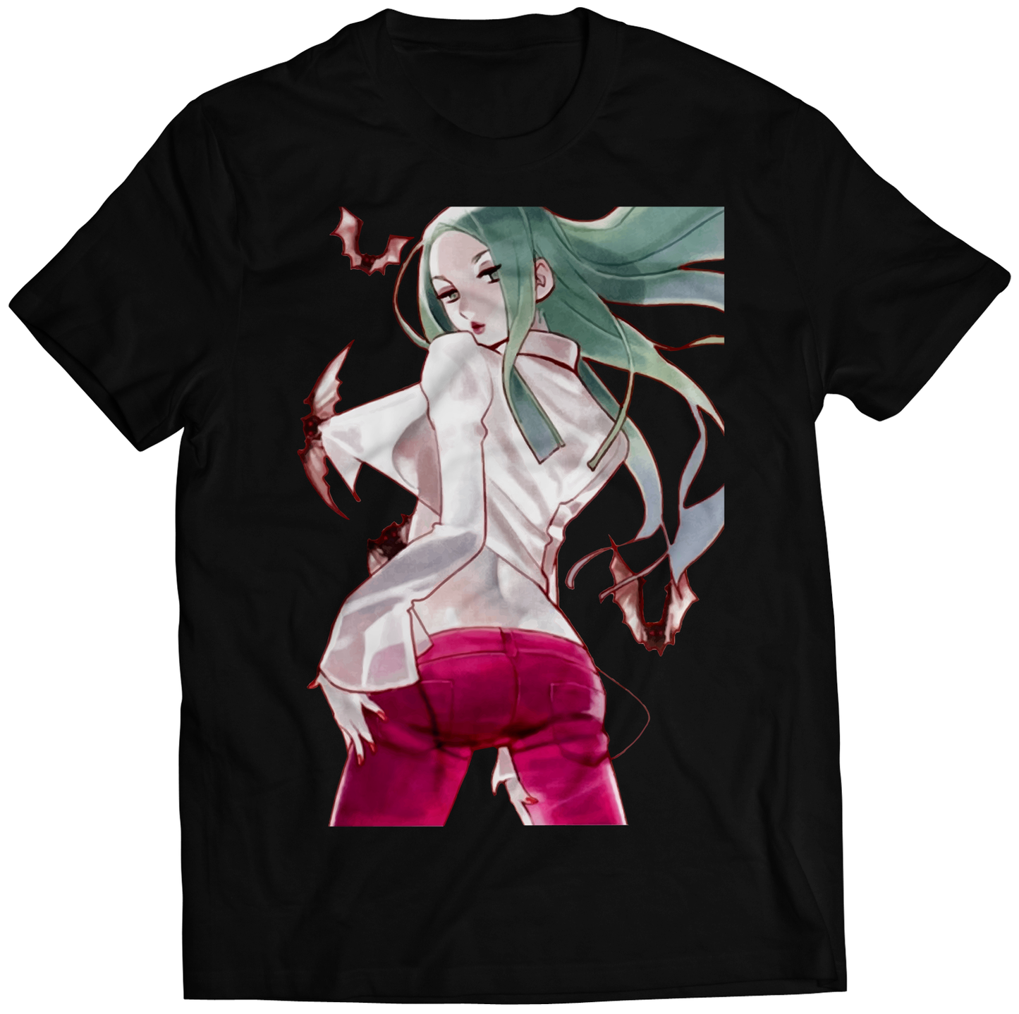Morrigan Dat Ass Darkstalkers Premium Unisex T-shirt (Vectorized Design)