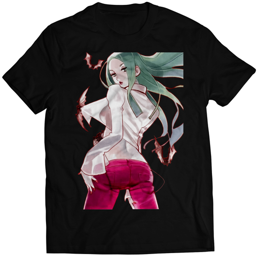 Morrigan Dat Ass Darkstalkers Premium Unisex T-shirt (Vectorized Design)