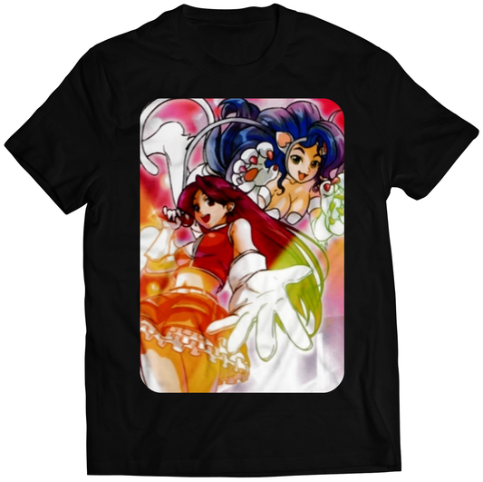 Felicia X Athena Darkstalkers Premium Unisex T-shirt (Vectorized Design)