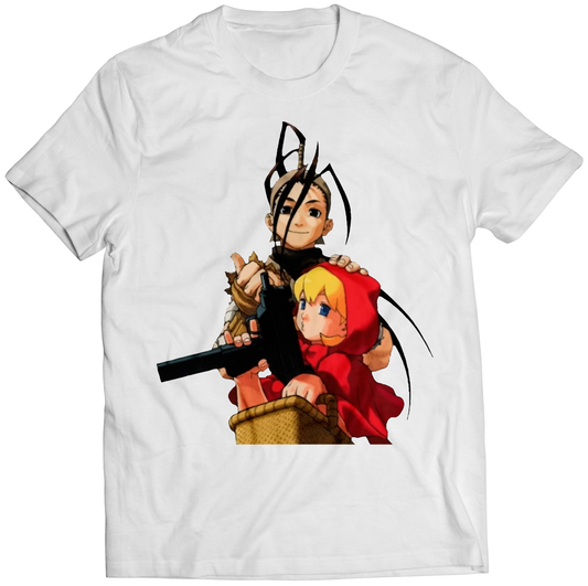 Ibuki X Bulleta BB Hood Darkstalkers Premium Unisex T-shirt (Vectorized Design)