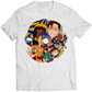 Vampires X Fighters Collage Darkstalkers Premium Unisex T-shirt (Vectorized Design)