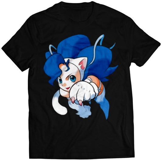 Tiny Felicia Rare Darkstalkers Premium Unisex T-shirt (Vectorized Design)