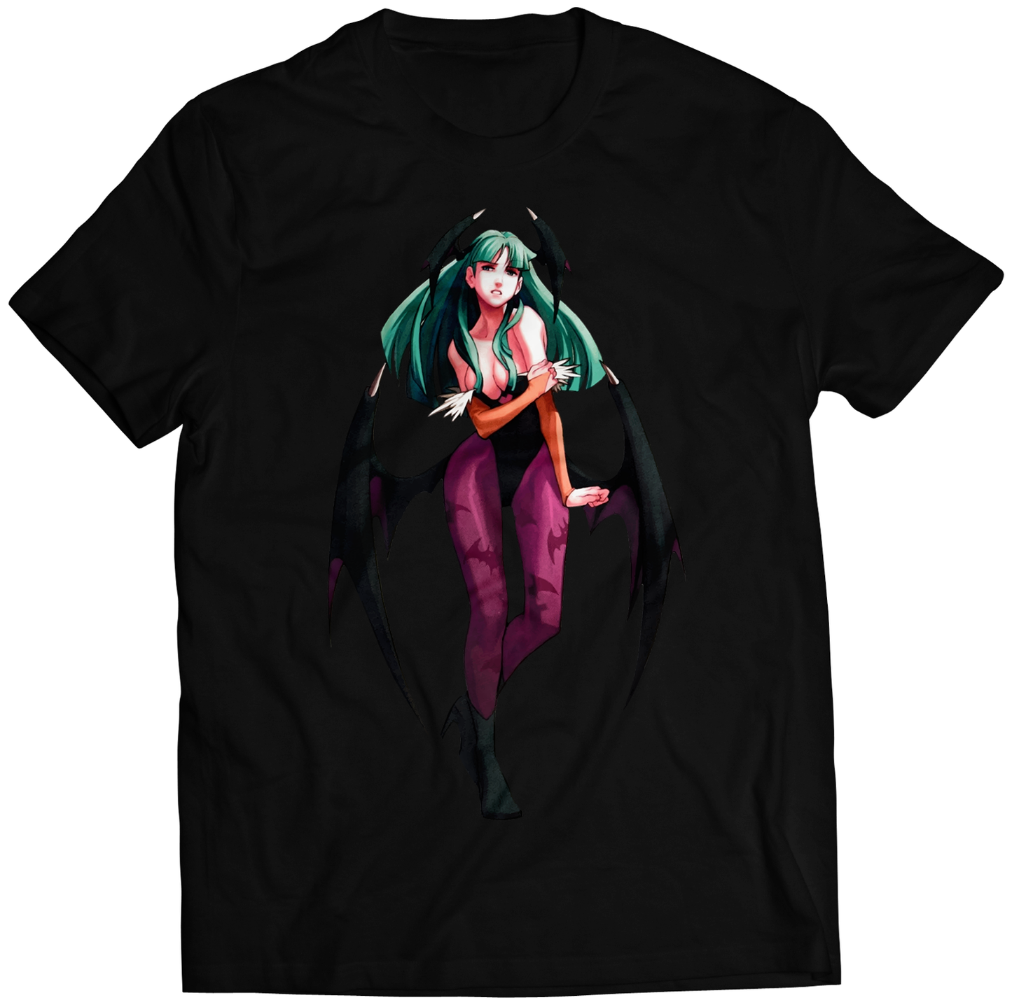 Morrigan Rare V1 Darkstalkers Premium Unisex T-shirt (Vectorized Design)
