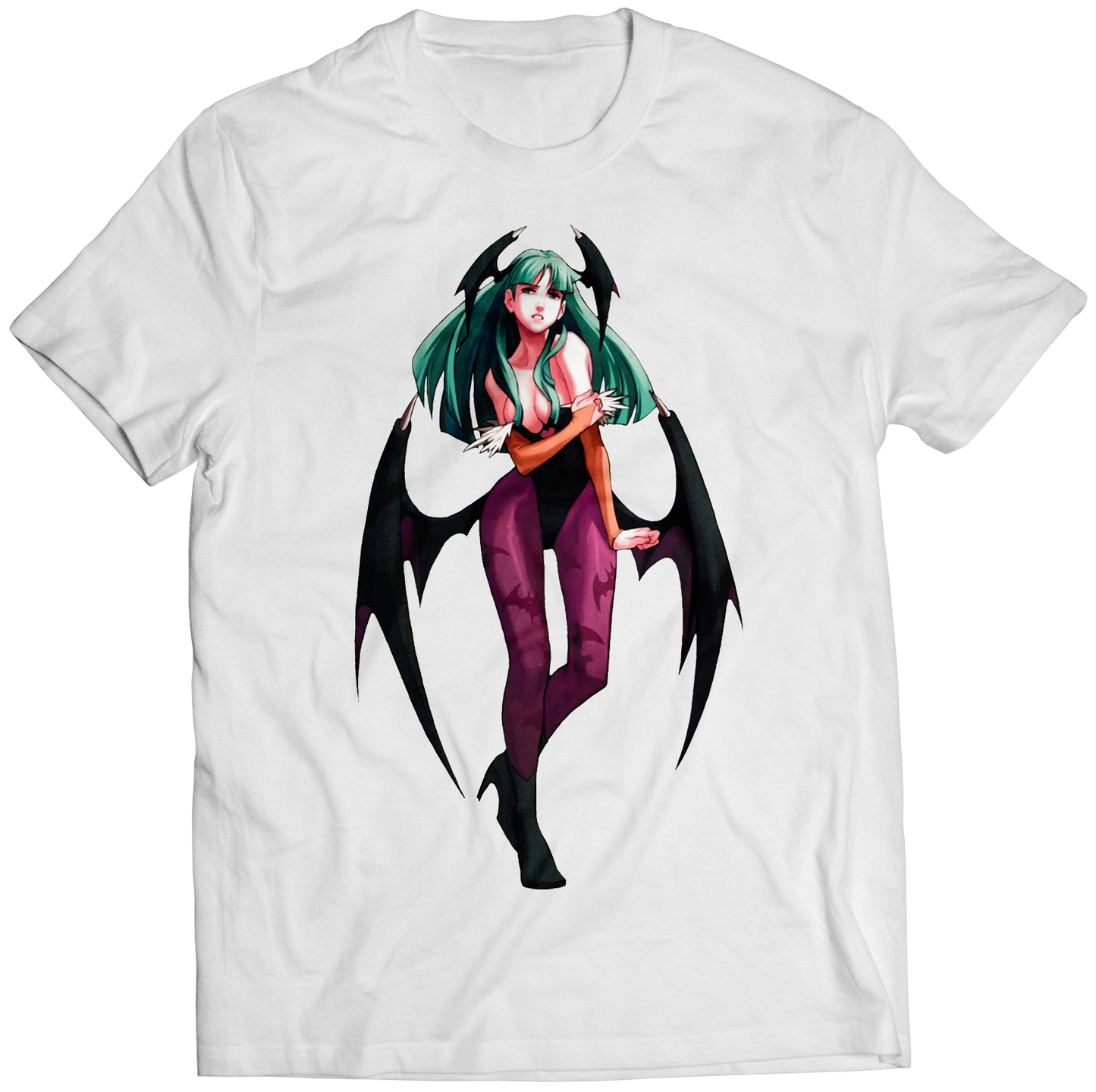 Morrigan Rare V1 Darkstalkers Premium Unisex T-shirt (Vectorized Design)