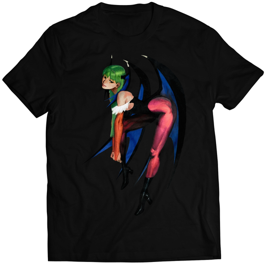 Morrigan Rare V3 Darkstalkers Premium Unisex T-shirt (Vectorized Design)