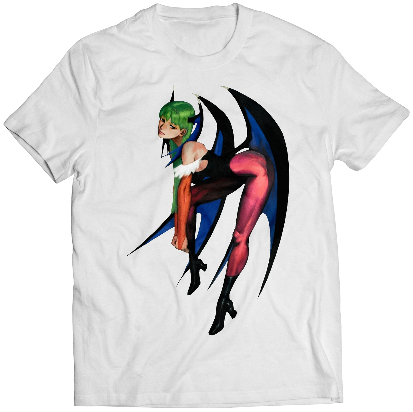 Morrigan Rare V3 Darkstalkers Premium Unisex T-shirt (Vectorized Design)