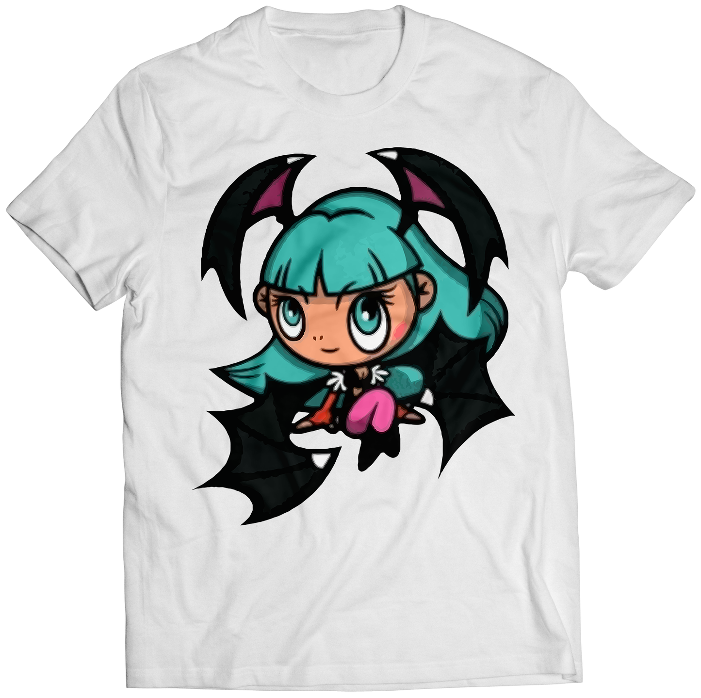 Tiny Morrigan Rare Darkstalkers Premium Unisex T-shirt (Vectorized Design)