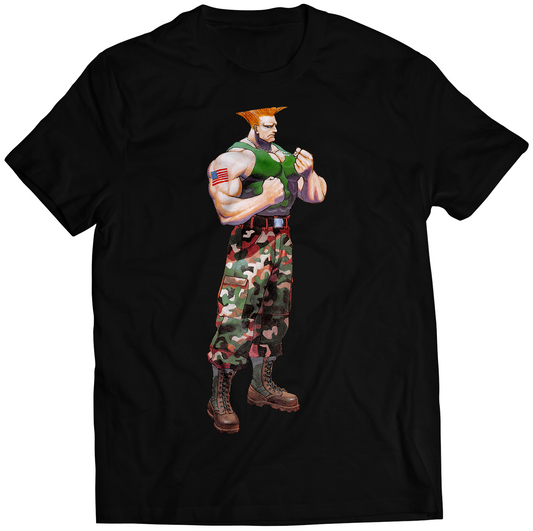 Guile Seeking Revenge Premium Unisex T-shirt (Vectorized Design)