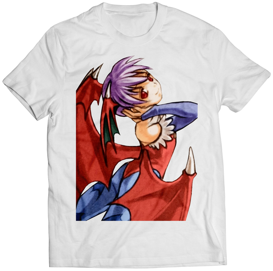 Lilith Portrait Darkstalkers Premium Unisex T-shirt (Vectorized Design)