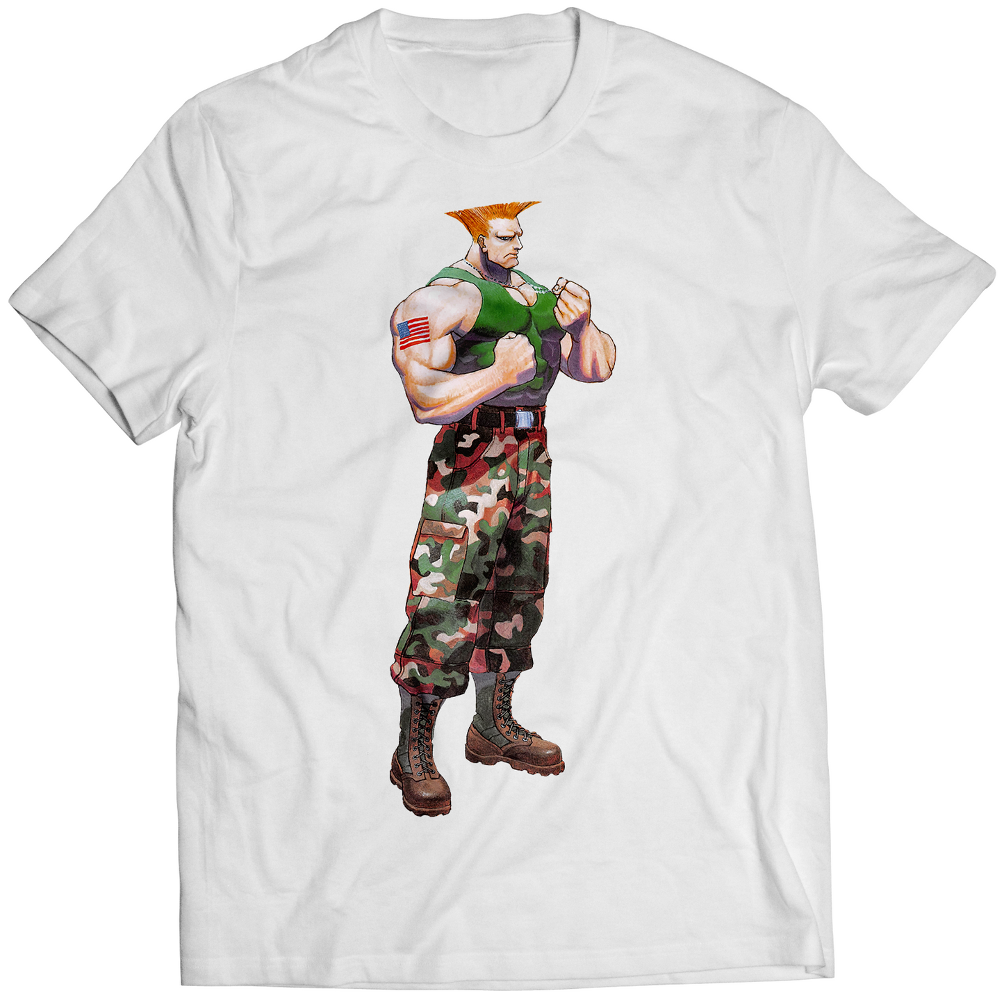 Guile Seeking Revenge Premium Unisex T-shirt (Vectorized Design)
