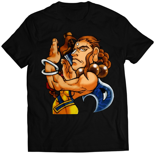Donovan V1 Rare Portrait Darkstalkers Premium Unisex T-shirt (Vectorized Design)
