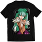 Morrigan V3 Rare Portrait Darkstalkers Premium Unisex T-shirt (Vectorized Design)