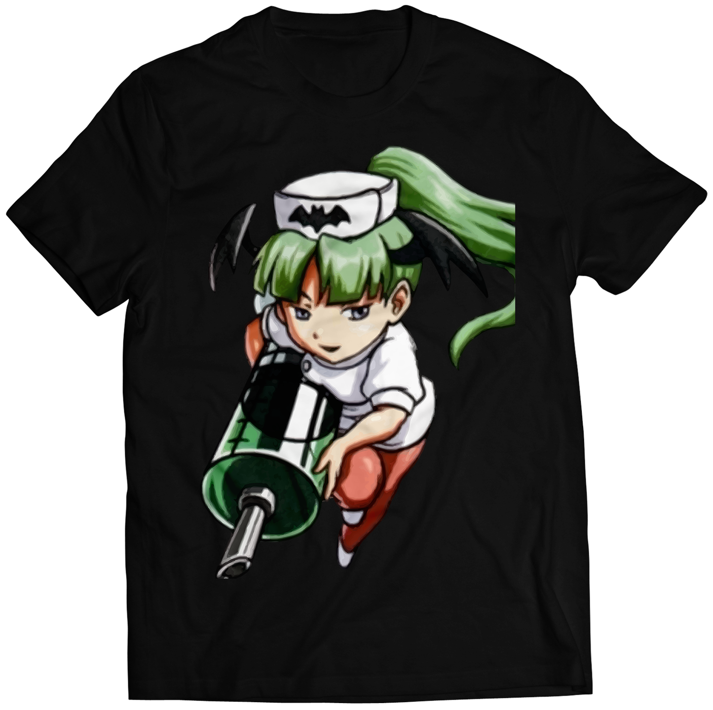 Morrigan V4 Rare Portrait Darkstalkers Premium Unisex T-shirt (Vectorized Design)