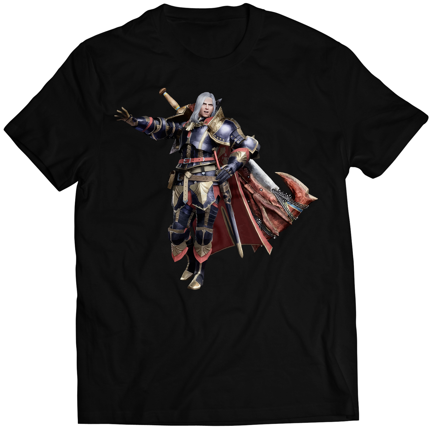 Selva Commander Of The Chevaliers MH Rise Sunbreak Premium Unisex T-shirt (Vectorized Design)