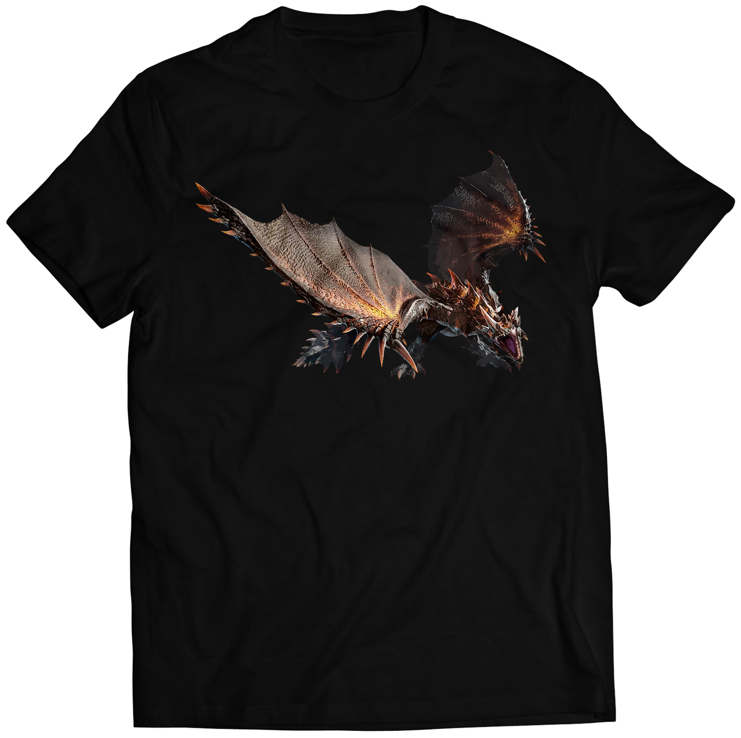 Flaming Espinas MH Rise Sunbreak Premium Unisex T-shirt (Vectorized Design)