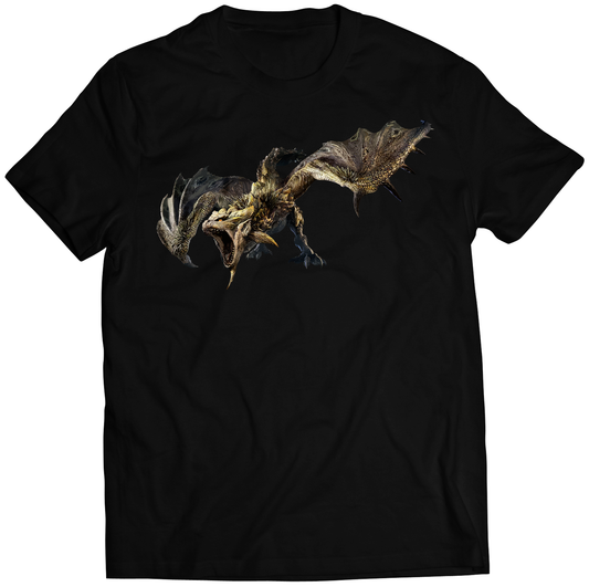 Gold Rathian MH Rise Sunbreak Premium Unisex T-shirt (Vectorized Design)