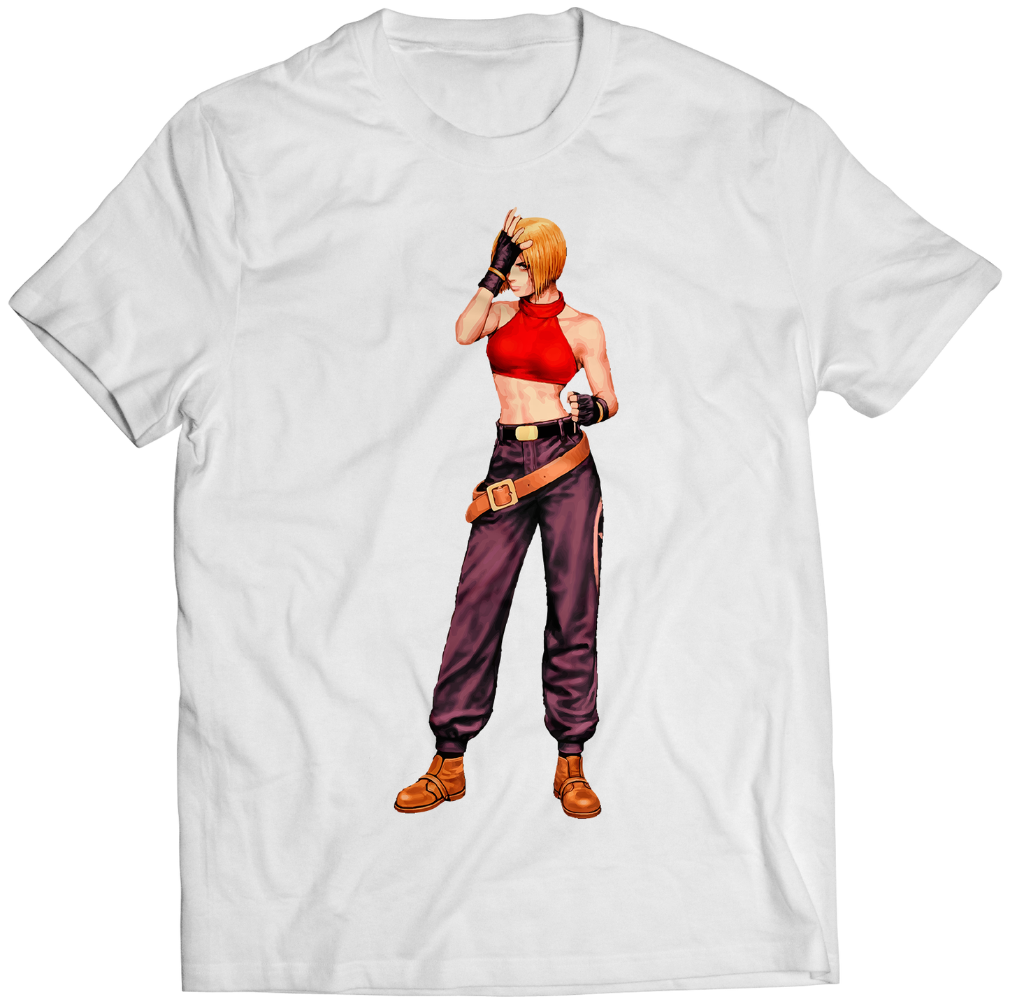 Blue Mary KOF99 Premium Unisex T-shirt (Vectorized Design)