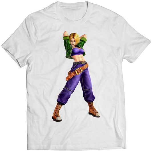 Blue Mary KOF Maximum Impact 2 Premium Unisex T-shirt (Vectorized Design)