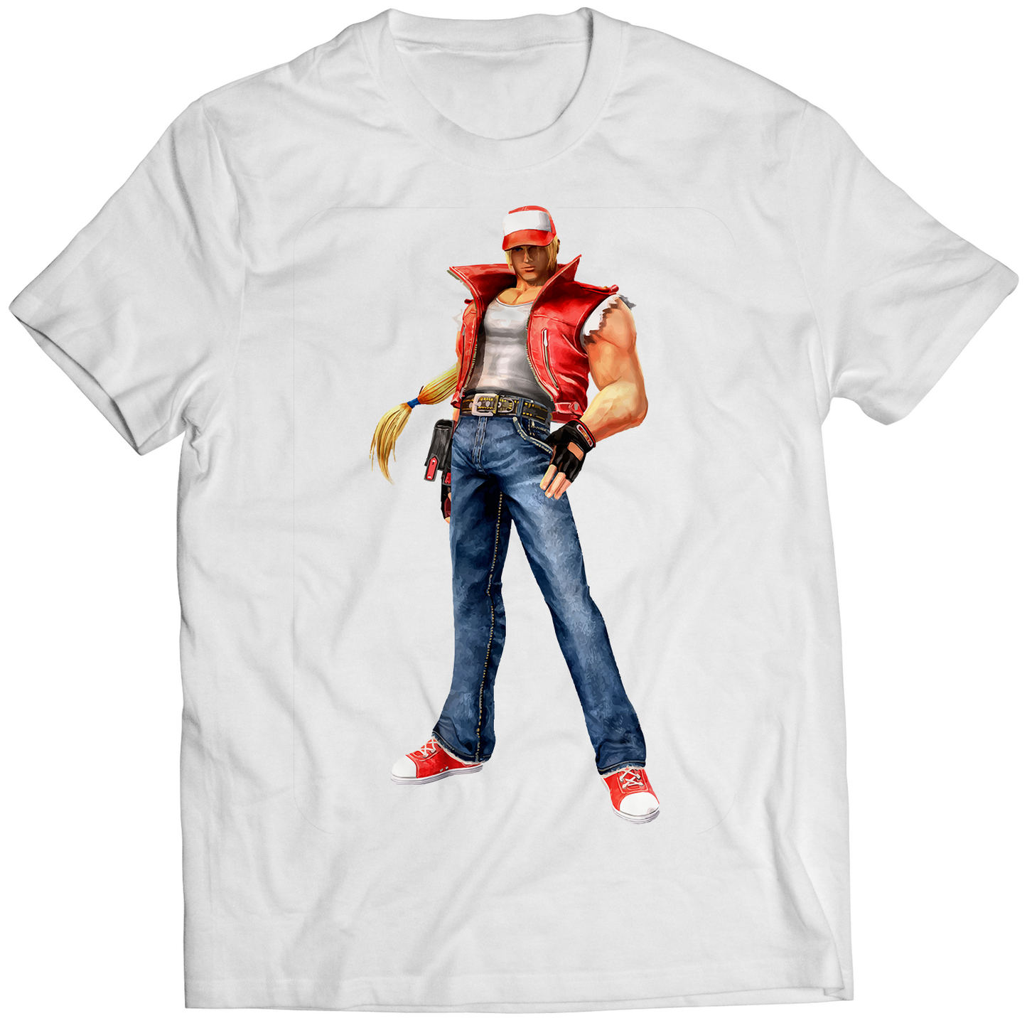 Terry Bogard KOF Maximum Impact 2 Premium Unisex T-shirt (Vectorized Design)