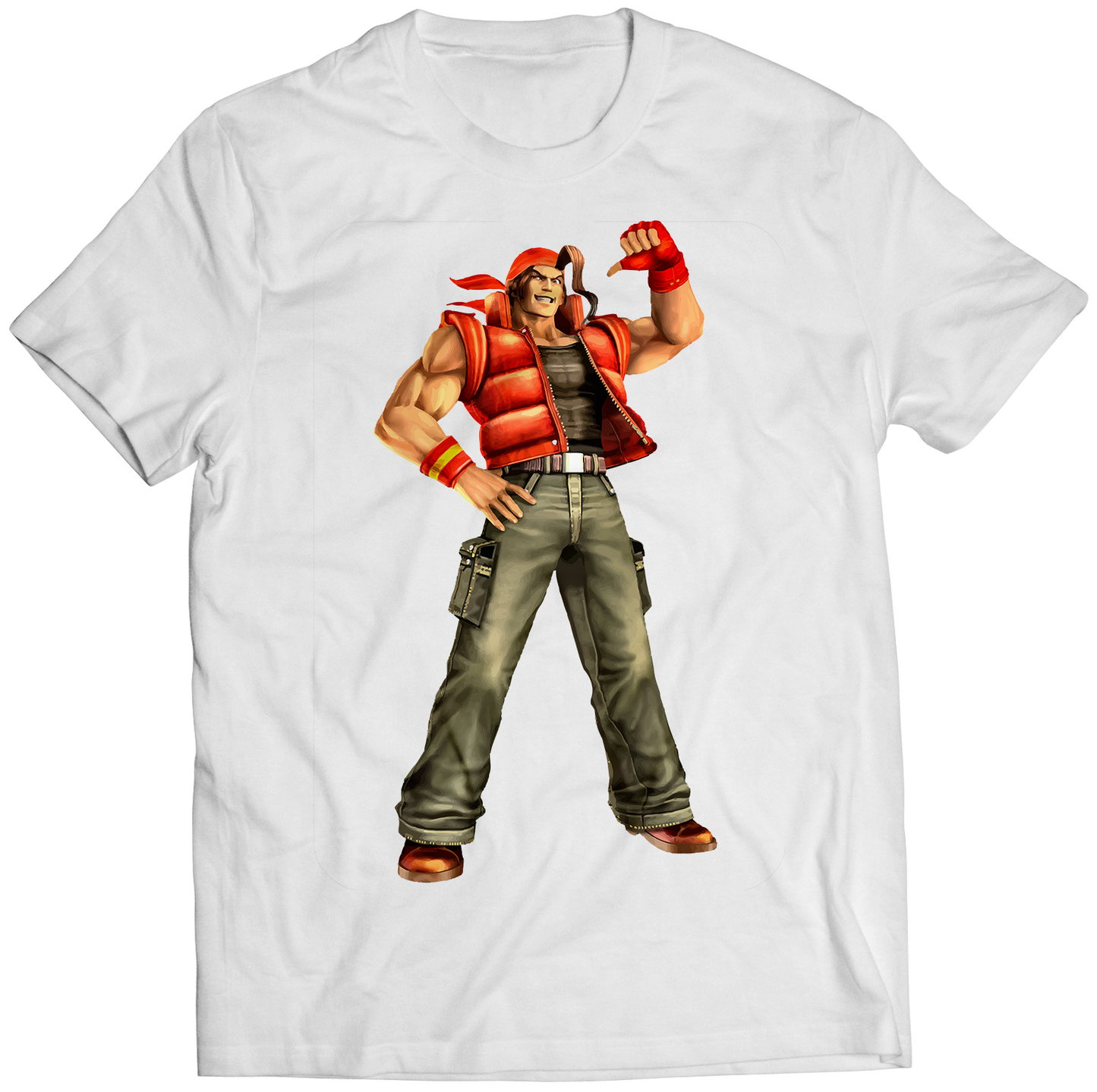 Ralf Jones KOF Maximum Impact 2 Premium Unisex T-shirt (Vectorized Design)