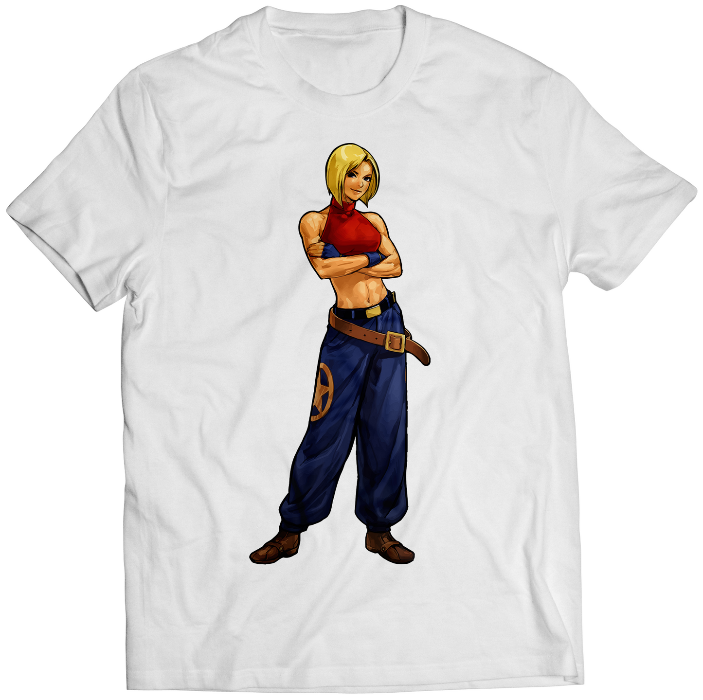 Blue Mary KOF11 KOFXI Premium Unisex T-shirt (Vectorized Design)