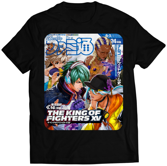 KOF15 KOFXV Famitsu Premium Unisex T-shirt (Vectorized Design)