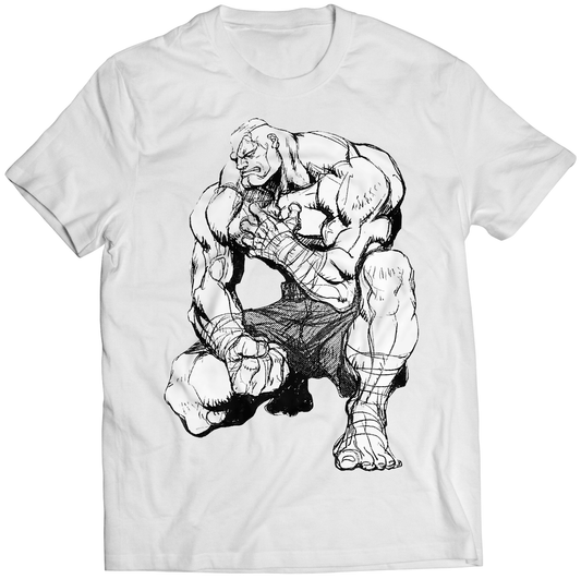 Sagat ST Concept Sketch Premium Unisex T-shirt (Vectorized Design)