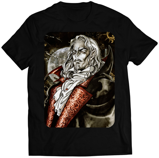 Dracula Castle Painting Premium Unisex T-shirt (Vectorized Design)