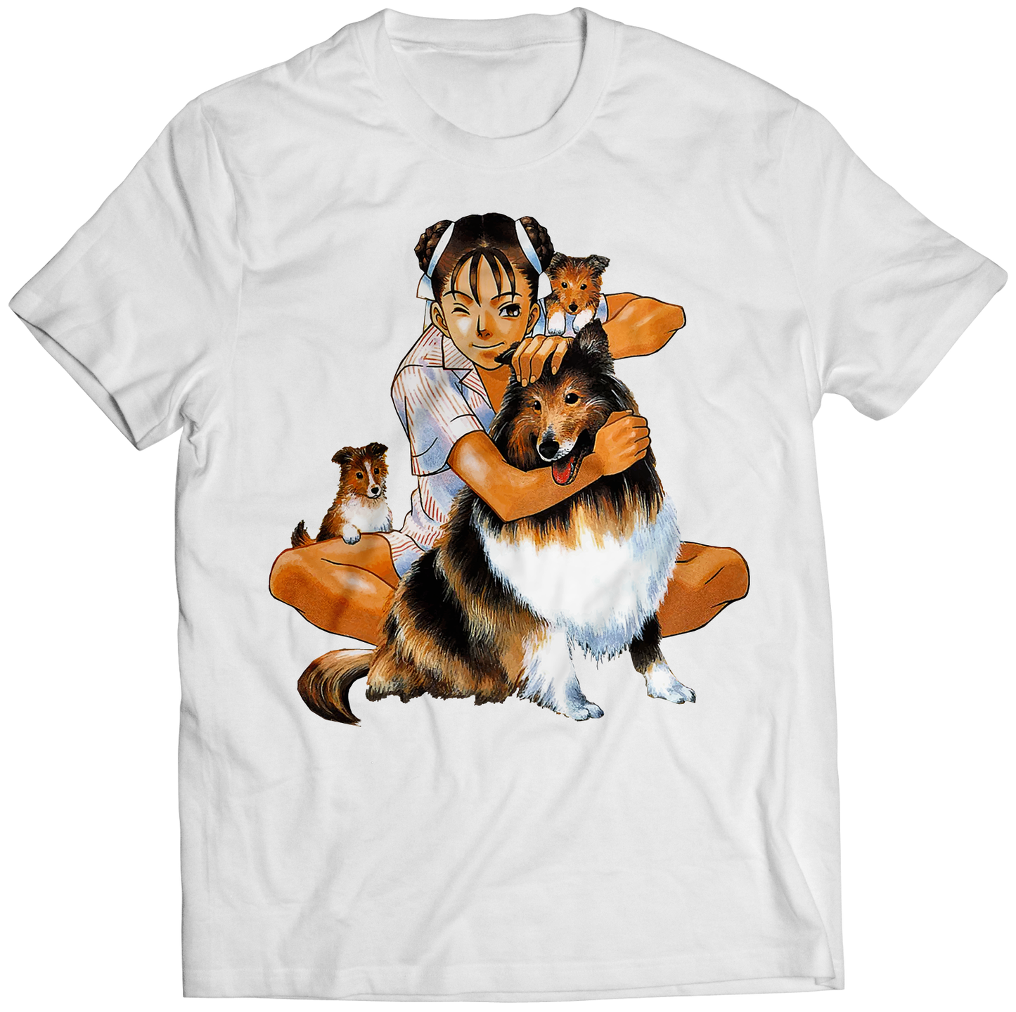 Chun With Doggos Premium Unisex T-shirt (Vectorized Design)