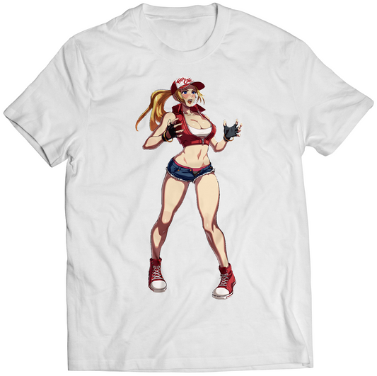 Fatal Cutie Terry V1 Heroines Tag Team Premium Unisex T-shirt (Vectorized Design)