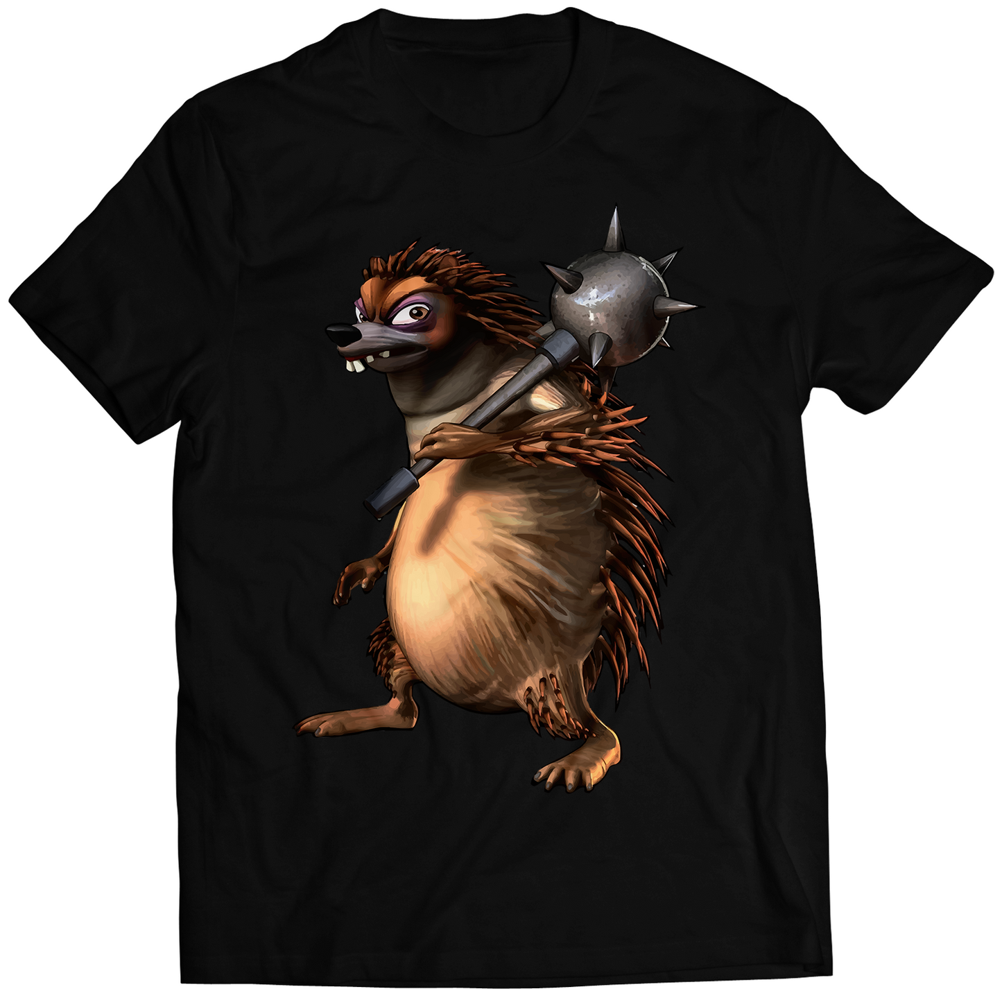 Porcupine Silly Coop Premium Unisex T-shirt (Vectorized Design)