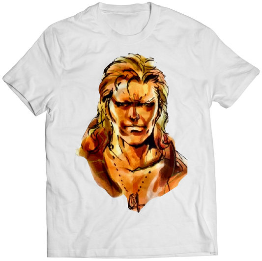 Liquid Snake MGS Portrait Premium Unisex T-shirt (Vectorized Design)