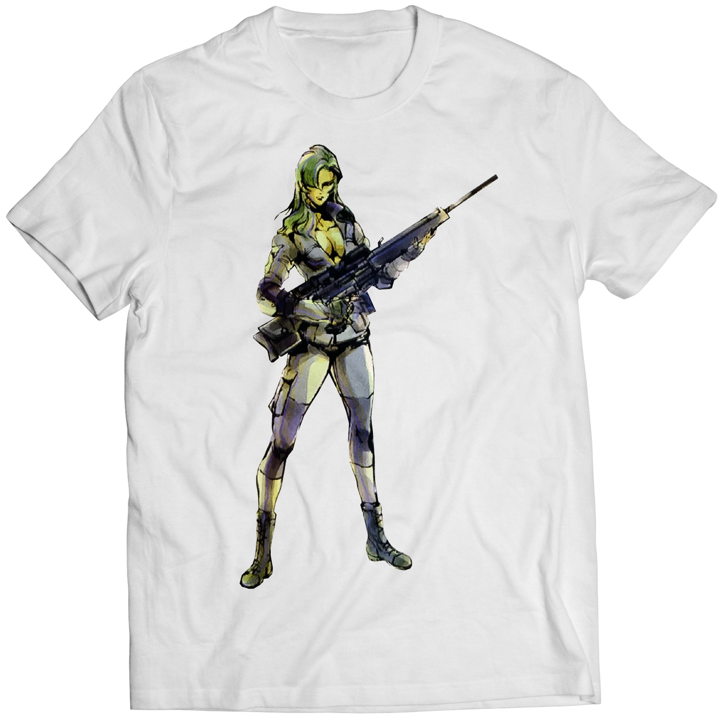 Sniper Wolf MGS Full Body Premium Unisex T-shirt (Vectorized Design)