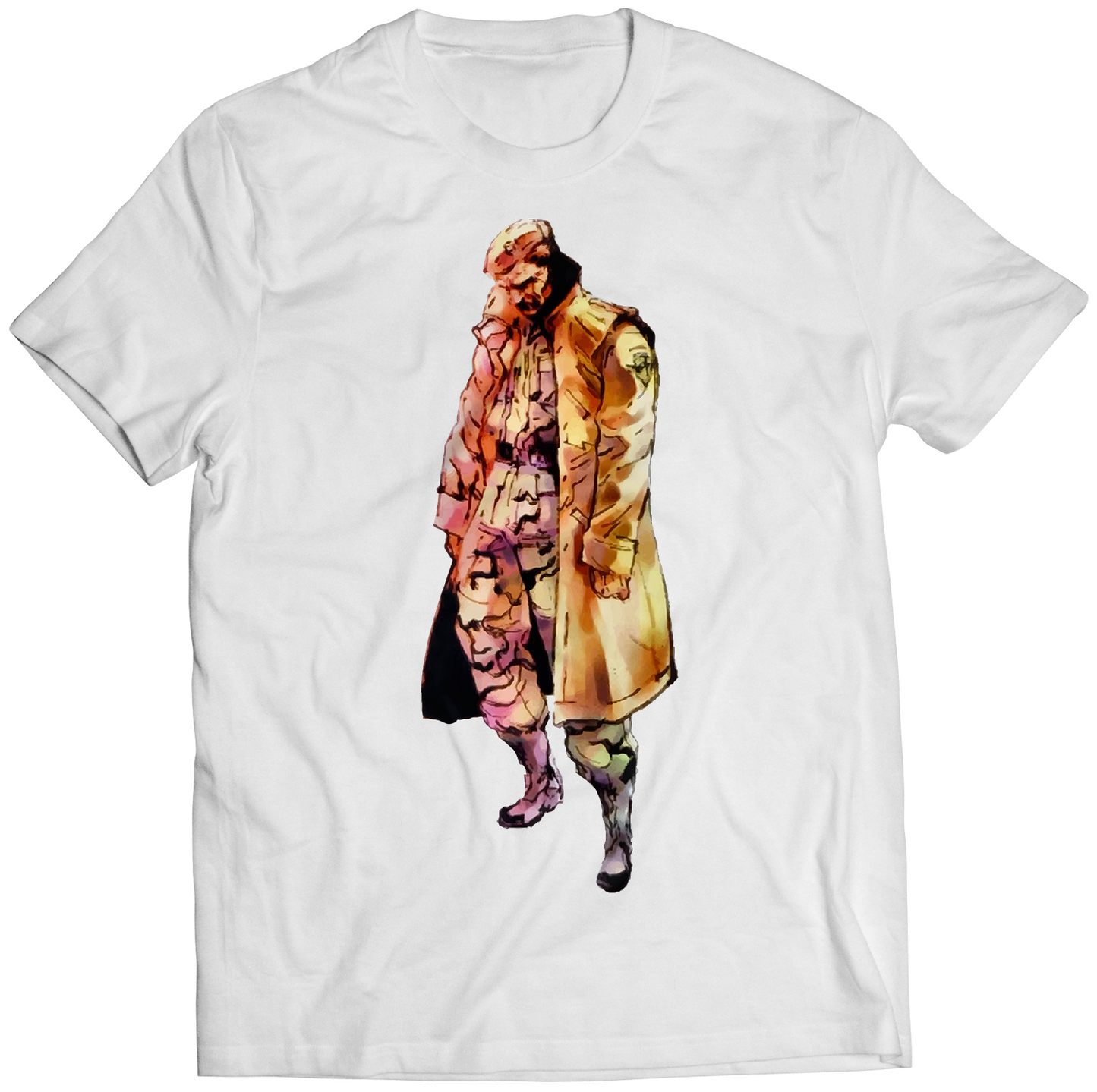 Solid Snake Early Concept MGS Full Body Premium Unisex T-shirt (Vectorized Design)