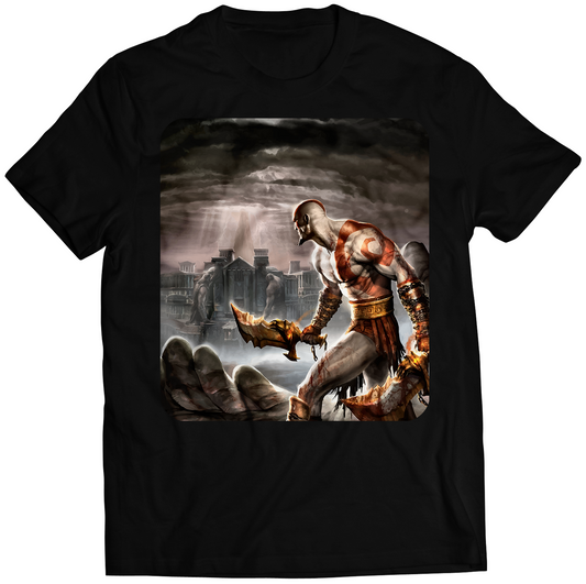 GOW2 Kratos Cover Premium Unisex T-shirt (Vectorized Design)