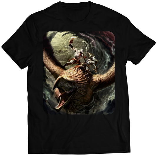 Griffin Rider Battle GOW2 Premium Unisex T-shirt (Vectorized Design)