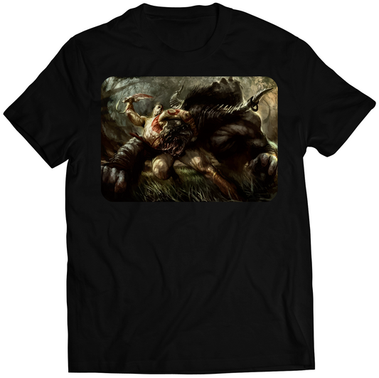 Minotaur GOW2 Premium Unisex T-shirt (Vectorized Design)