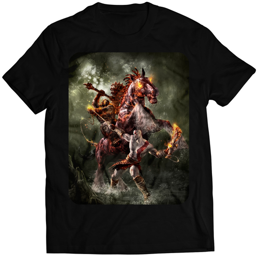 Barbarian King Fighter GOW2 Premium Unisex T-shirt (Vectorized Design)