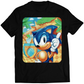 Retro Hedgehog Premium Unisex T-shirt (Vectorized Design)