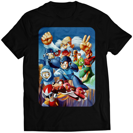 Mega Man The Wily Wars Premium Unisex T-shirt (Vectorized Design)